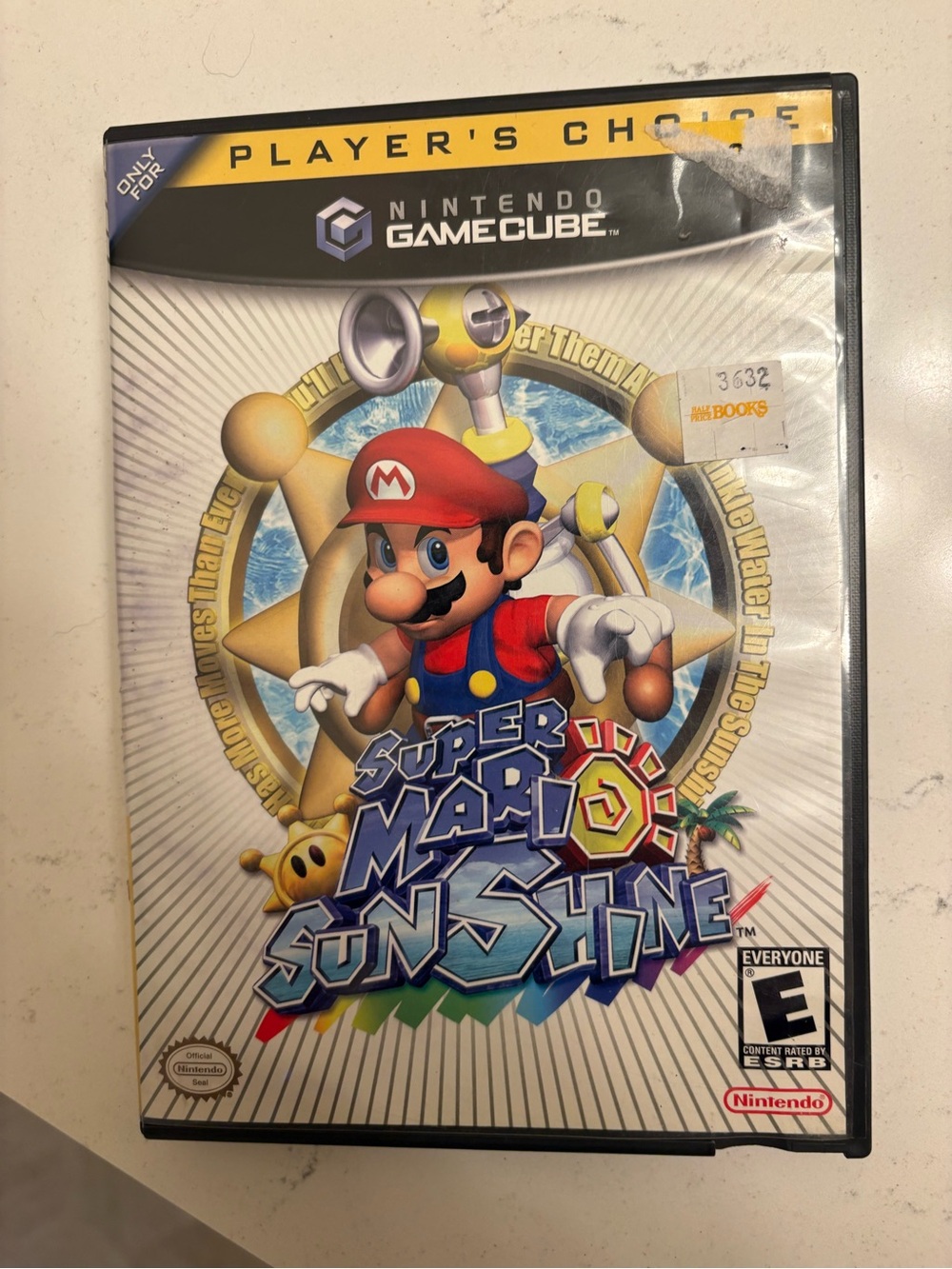 Nintendo Super Mario Sunshine - Red, Blue, White Cover Art